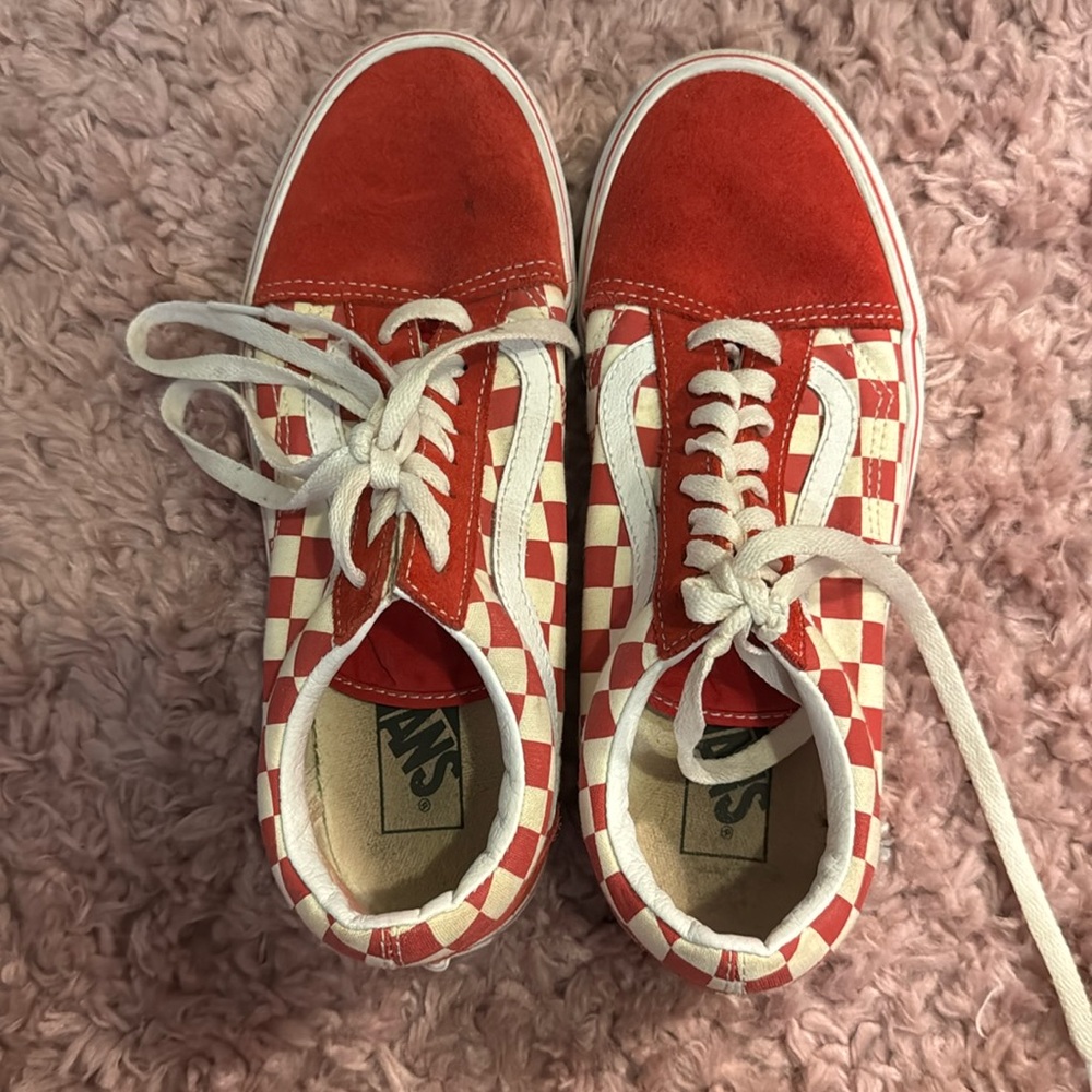 Red Checkered Vans - image 1